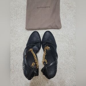 BV nappa leather mesh heel